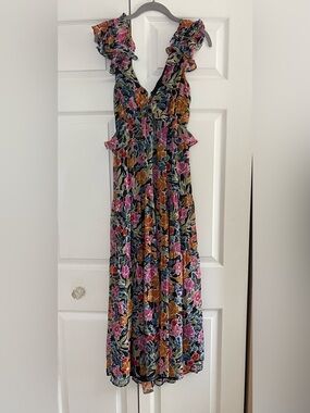 Aqua | Dresses | Aqua Chiffon Tiered Ruffled Dressemerald | Poshmark